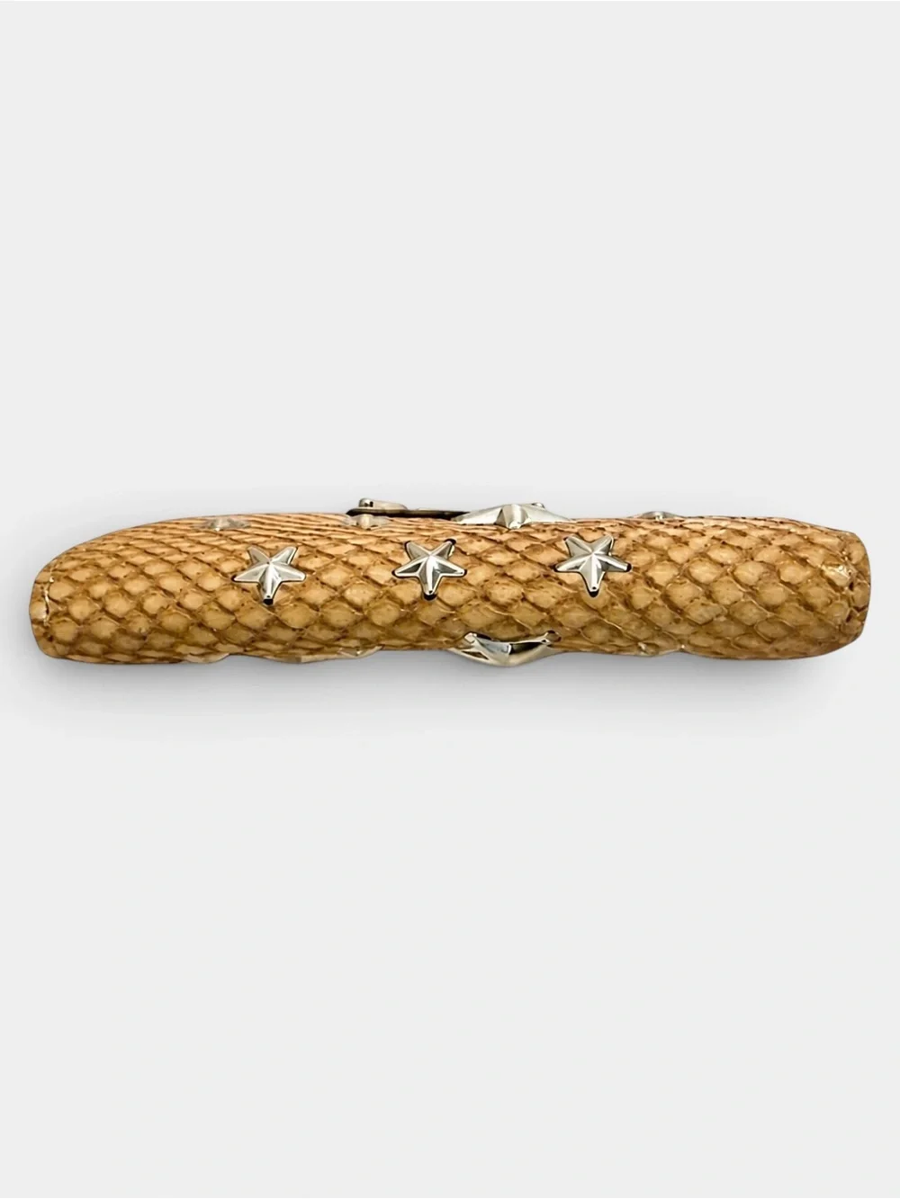Jimmy Choo Star Studded Snake Embossed Key Holder w/ Box & Dust Bag New